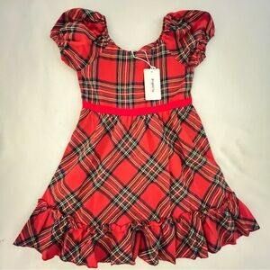 Christmas Plaid A-line Dress